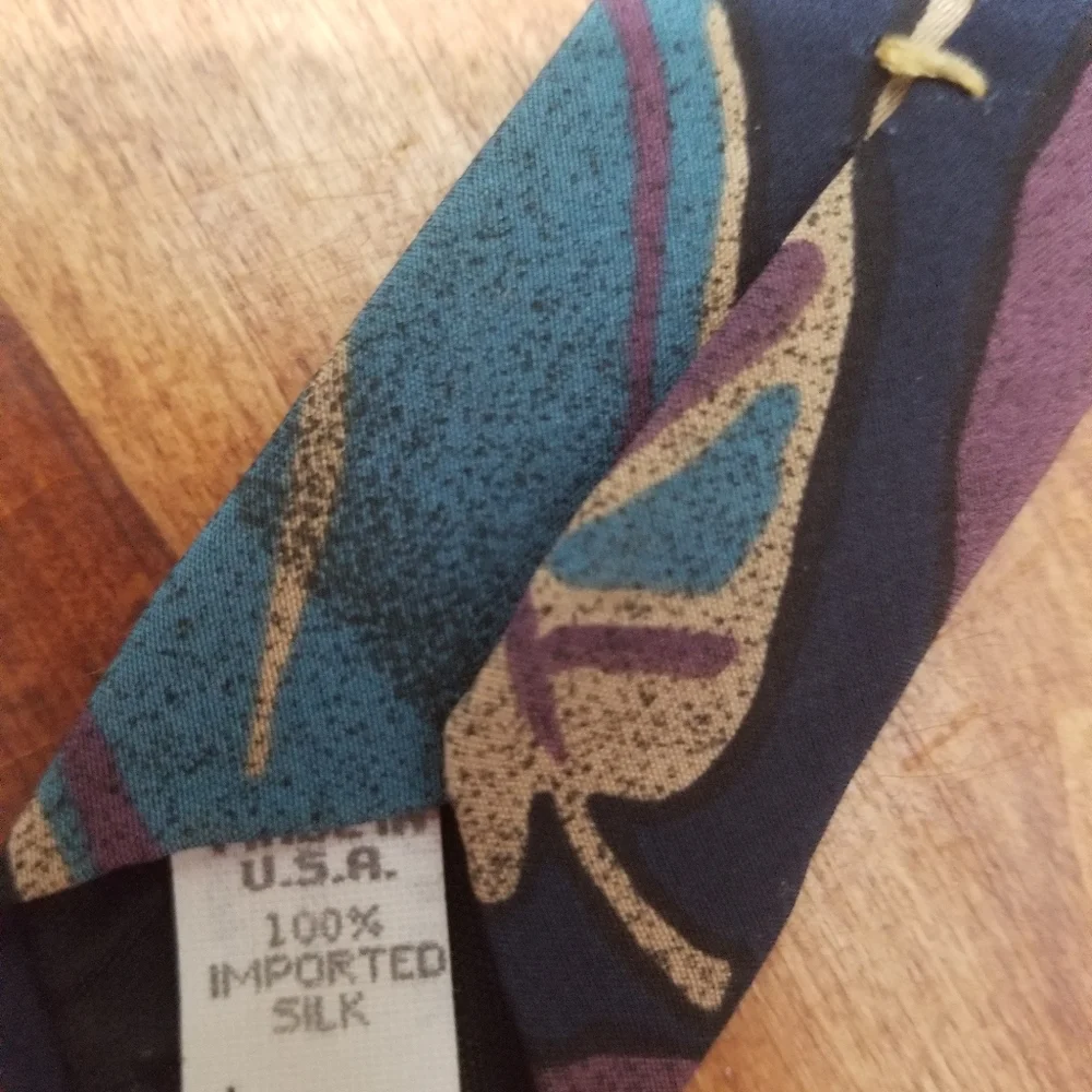 Oscar de la Renta Couture collection Silk Tie Vtg